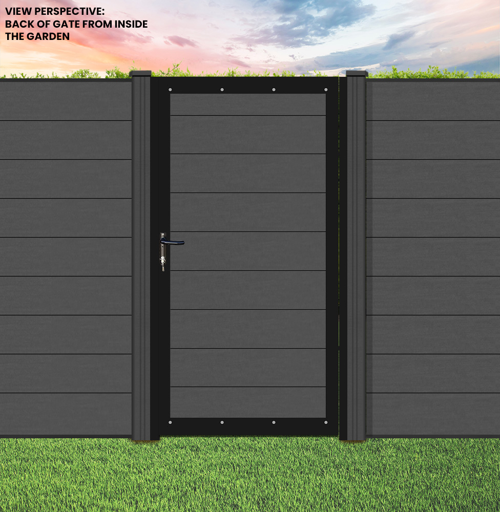 Anthracite composite gate installation